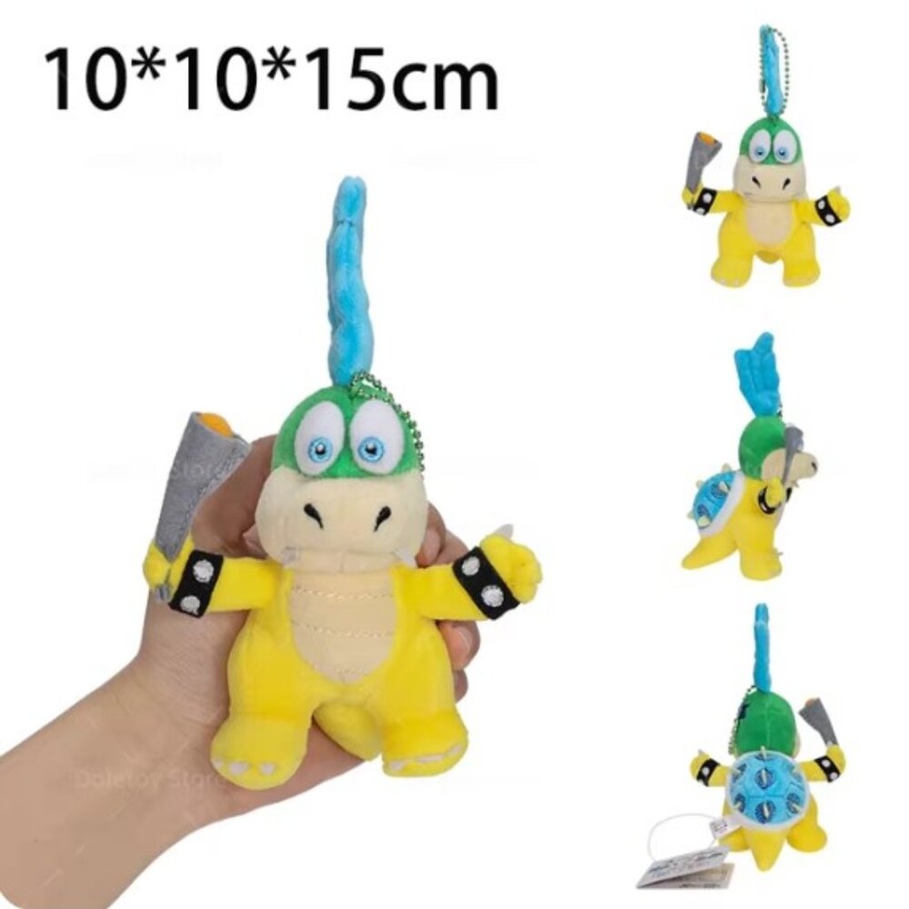 Larry Koopa Plush Keychain Yellow Turtle Bag Charm Doll